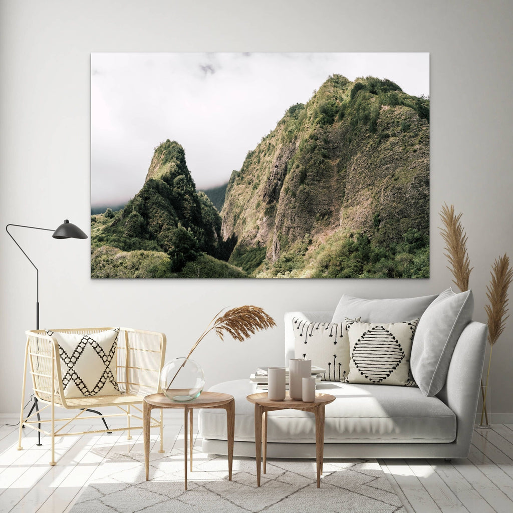 Square room view of an Iao Needle Maui fine art print